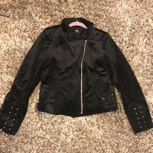 Large Black Bomber Jacket
